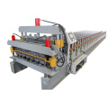 QIANJIN Double layer metal roof wall panel roll forming machine ibr roof sheet making machine